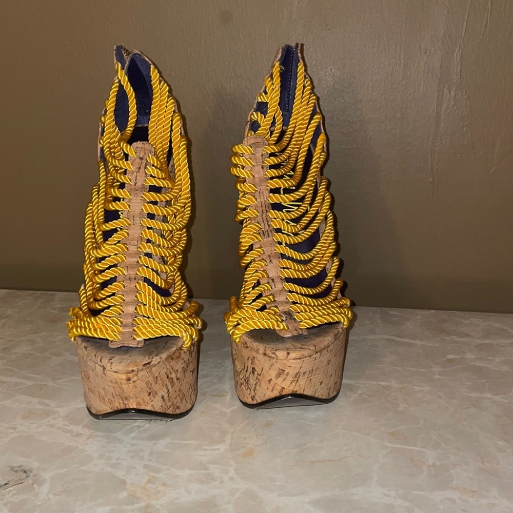 This super cute sandal features a summer ready cork covered upper.